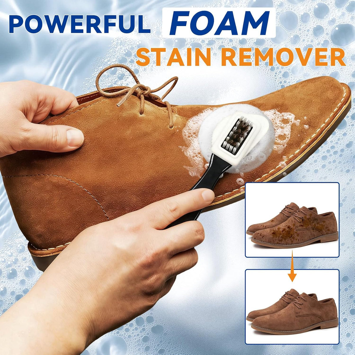 Suede Shoe Cleaner, Suede and Nubuck Cleaner Removes Dirt and Stains, Suede Shoe Cleaning Kit for Suede, Nubuck