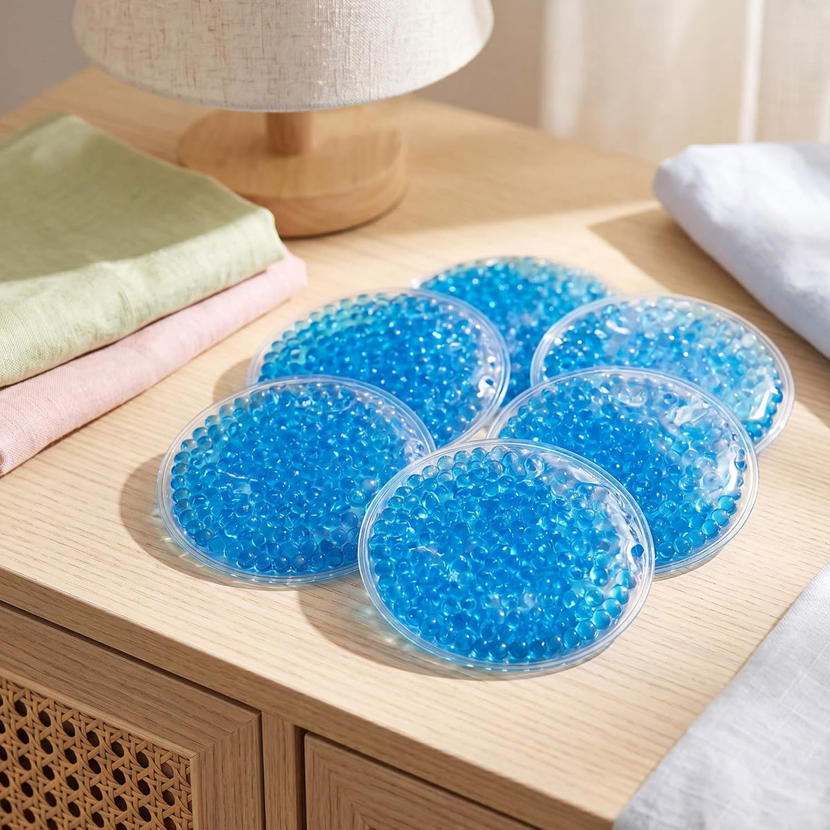 200 Pcs Round Ice Packs Reusable Small Gel Cold Packs Bulk,Blue