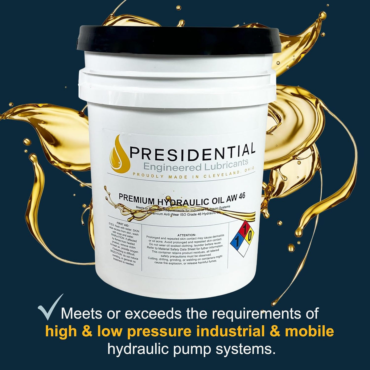 Presidential Hydraulic Oil 46 (5 Gallon Pail)