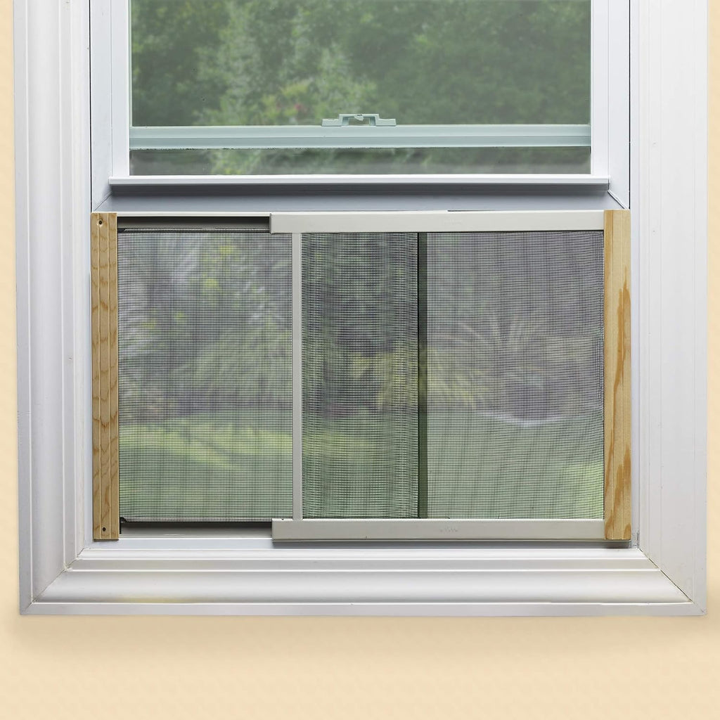 2AWS1537 WB Marvin Adjustable Window Screen, 15in High x Fits 21-37in Wide (2 Pack)