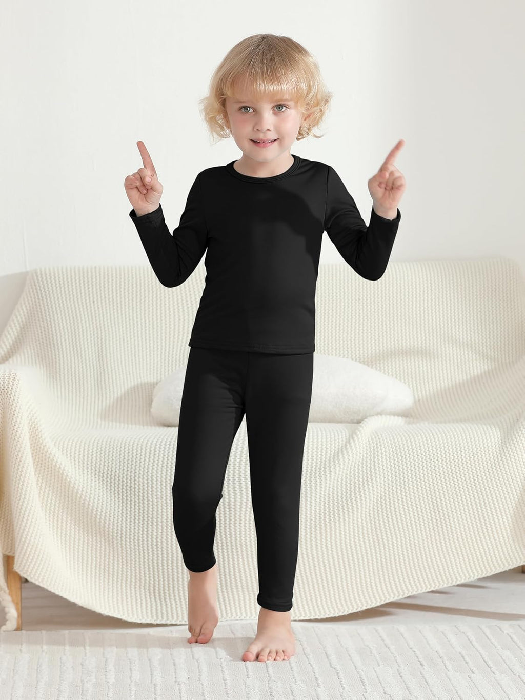 2T-6Y Toddler Thermal Set Thermal Underwear for Kids Warm Fleece Lined | Soft Long Johns for Kids Boys Girls