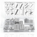 200PCS Spring Assortment Kit 20 Different Sizes Mini Zinc Plated Steel Compression and Extension Springs for DIY