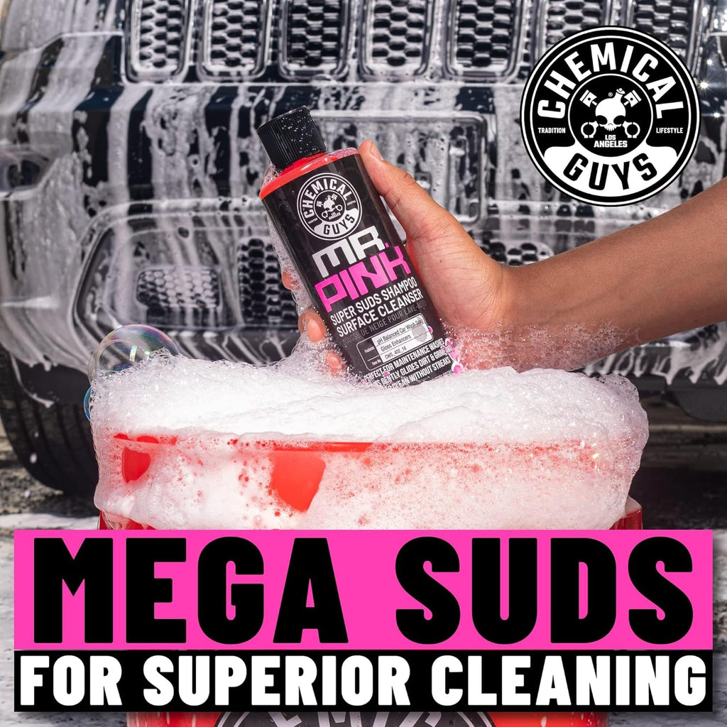 Mr. Pink Car Wash Soap - 64 oz Super Suds Foaming Car Wash Soap for Cannon, Blaster, or Bucket Washing - pH Balanced