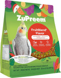 FruitBlend Cockatiel & Conure Food, Uniform Bird Food, M, 2 lb | Bird Food Pellets, Real Fruit, Blend, Cockatiel
