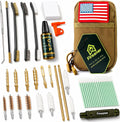 Pistol Basics Single-Caliber Cleaning Kit, Handgun Cleaning kit for 9mm, .22, .380, .40, .45Cal with Gun Snakes in