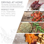 6 Tray Food Dehydrator for Beef Jerky, Digital Timer