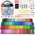 82 Colors Polymer Clay Kit, Oven Bake Clay for Kids, 19 Sculpting Tools, 16 Accessories, Non-Toxic, Non-Sticky DIY