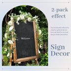 2Pcs 6.5FT Wedding Decor Artificial Flower Eucalyptus Garland