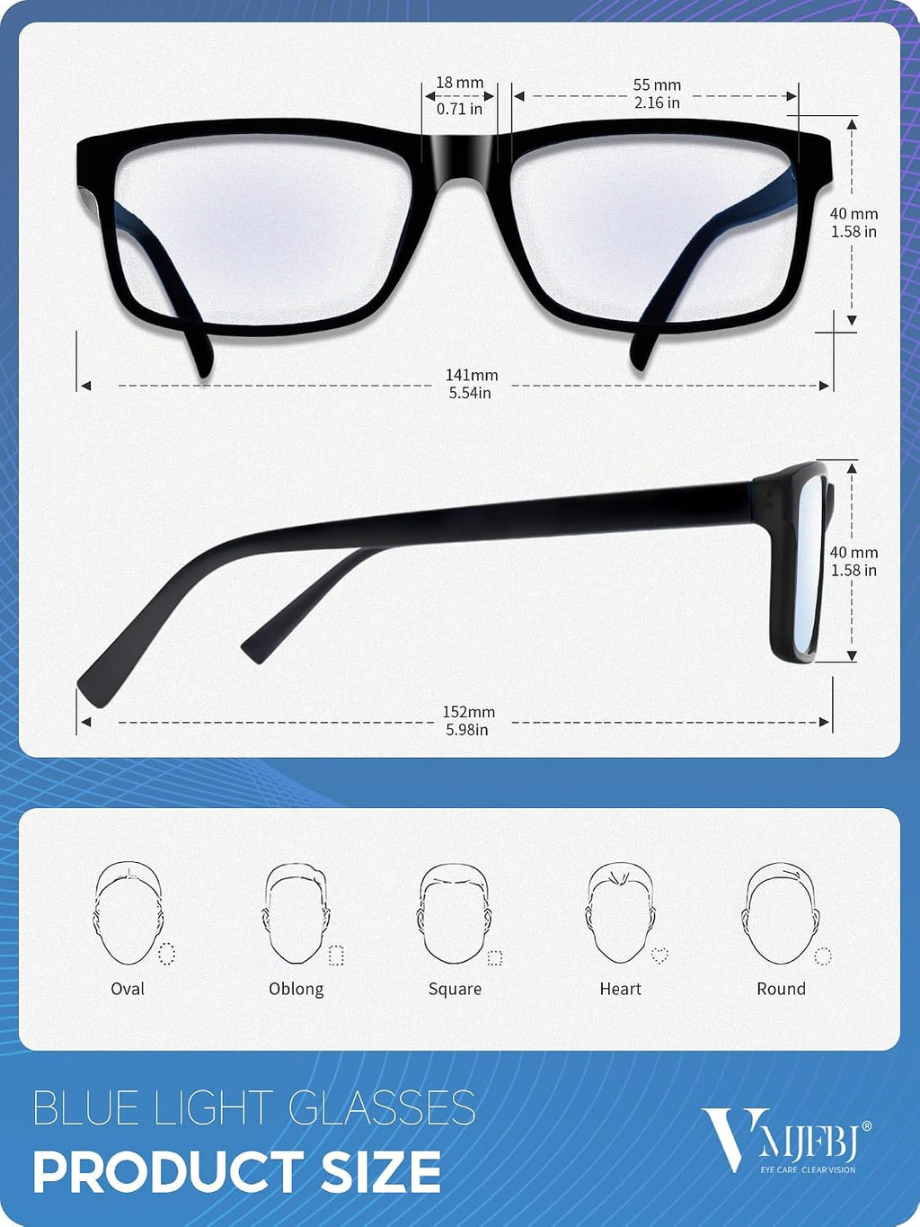 Blue Light Blocking Glasses For Men Women Computer Screen Glasses | Blue Light Glasses, Computer Use, Lightweight
