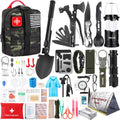 Survival Kit, Gifts for Men Women Teen Boys, 252 pcs Survival Gear and Equipment Mini First Aid Kit for Car Home