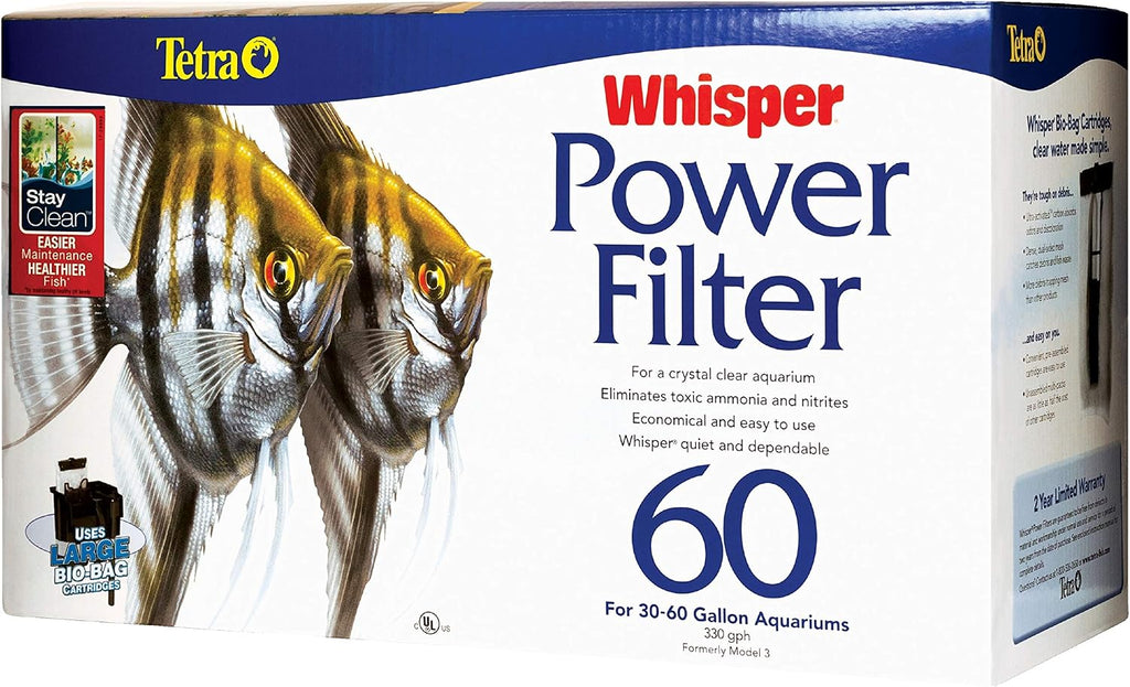 Whisper PF60 Power Filter For Aquariums