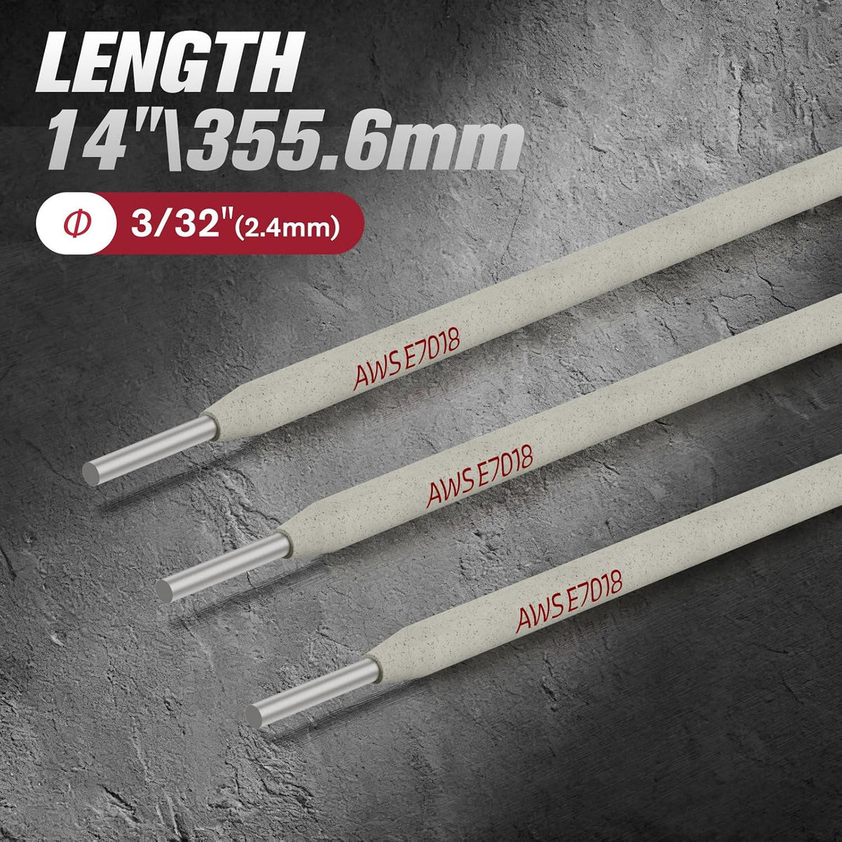 E7018 3/32" 5LB Welding Rod Stick Electrodes | Low Hydrogen Carbon Steel,E7018 Welding Rods for Arc Welding, All