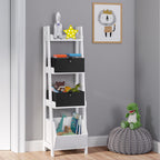 Folding Storage Bins - 2-pack of 5in Tall Black Cubes