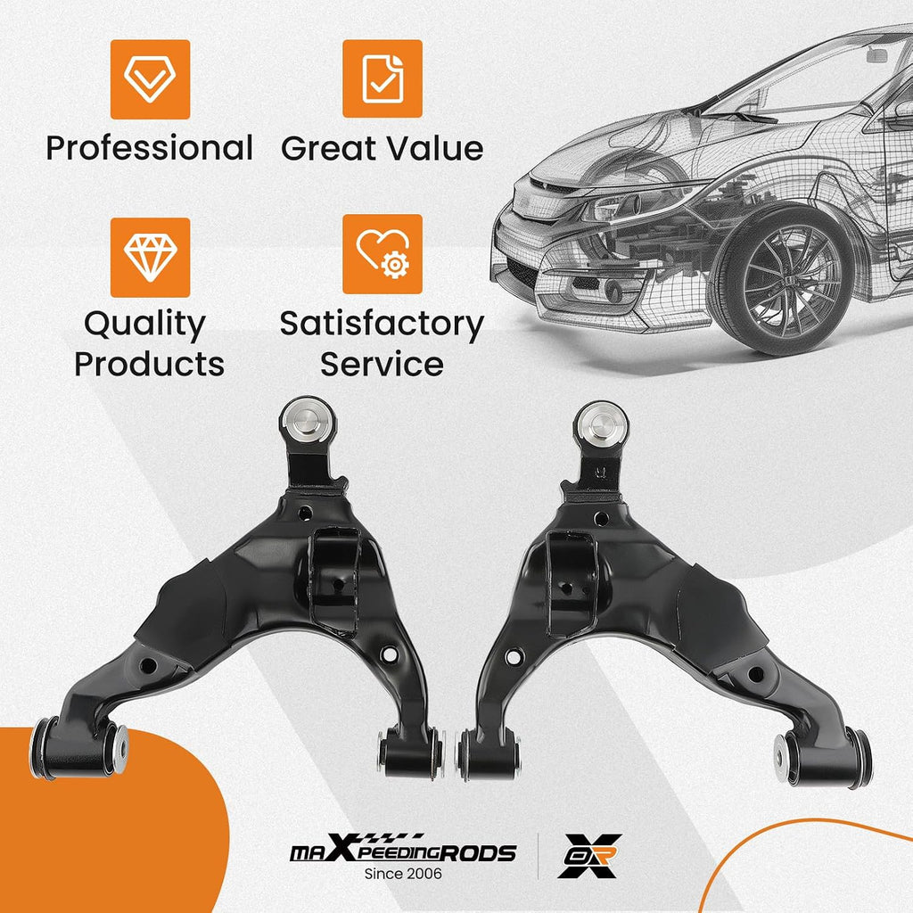 maXpeedingrods 2Pc Front Lower Control Arms for Toyota Tacoma 2005-2015 4WD