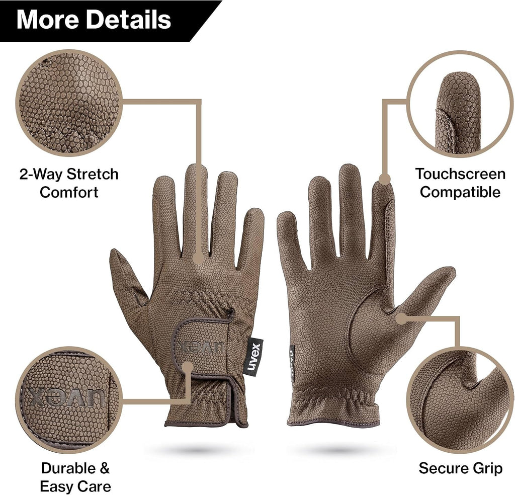 Sportstyle Riding Gloves – Stretchable Equestrian Hand Protection – Touchscreen-Compatible