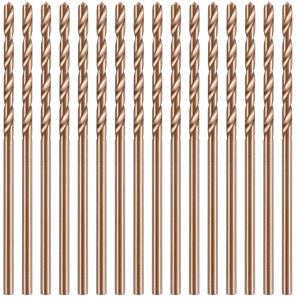 Mudder 15 Pcs 1/16" Drill Bit M35 High Speed Cobalt Drill Bit