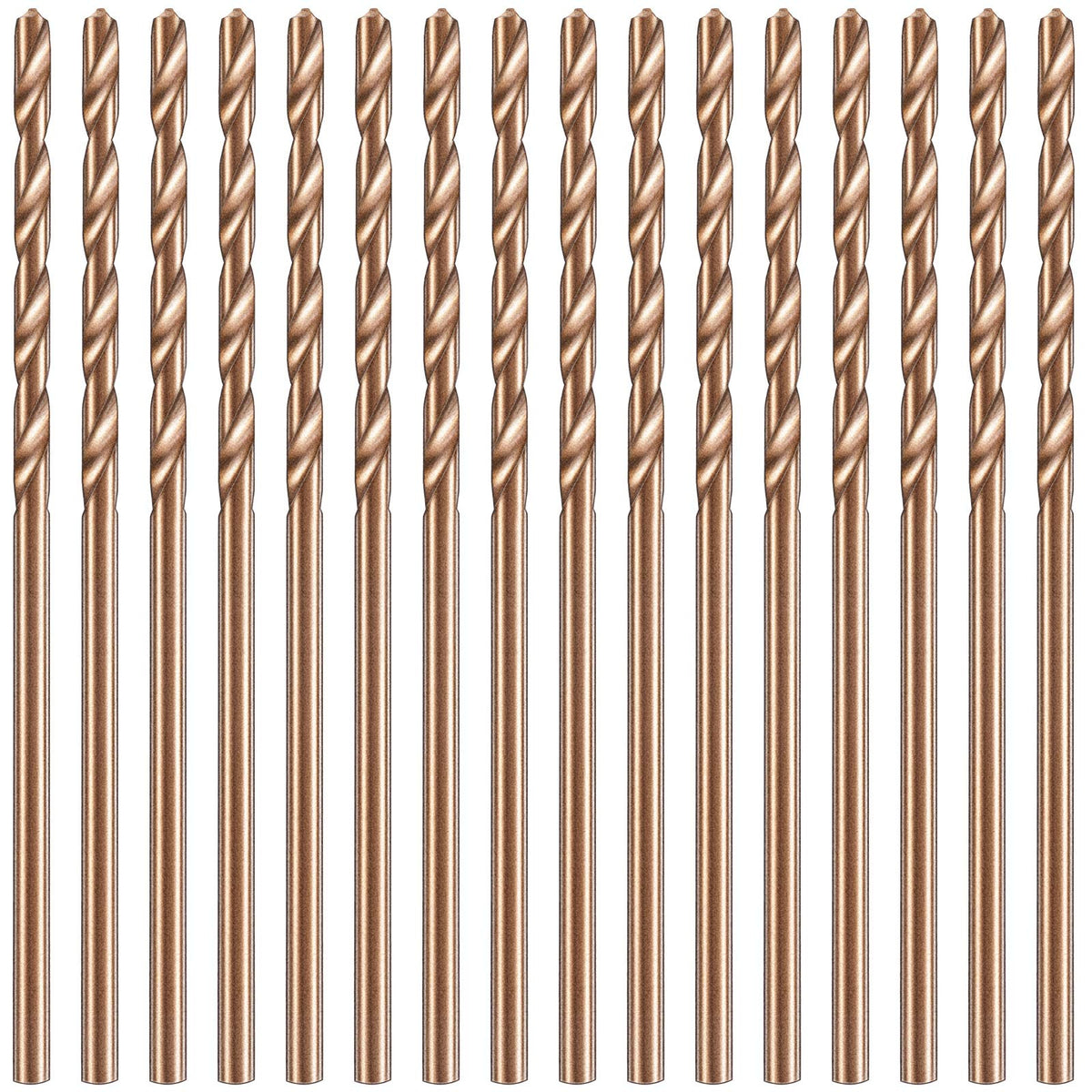 Mudder 15 Pcs 1/16" Drill Bit M35 High Speed Cobalt Drill Bit