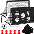 Soccer Goal,Backyard Soccer Goals for Kids 2 Pack,4x3/6x4 FT Portable Toddler Soccer Nets with Target,Ball &