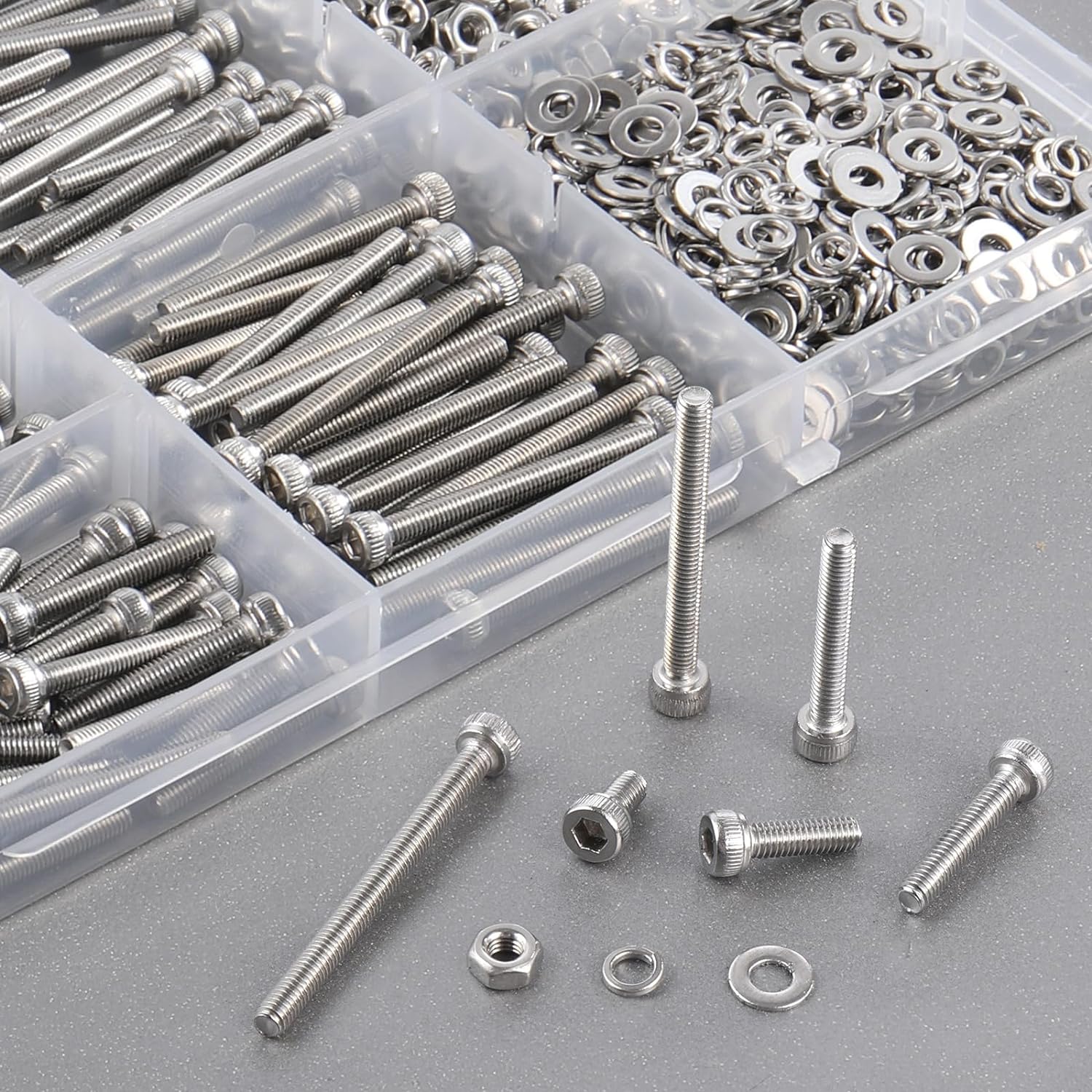 600pcs M3 Screw Assortment Kit, M3 Screws (8 Sizes 6-30mm) for 3D Printer DIY, Hex Socket Head Cap Screws Bolts Nuts