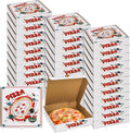 35 Pack Pizza Boxes, 10 x 10 x 2 Inch Small White Corrugated Pizza Planet Box Bulk Takeout Containers Packing Boxes