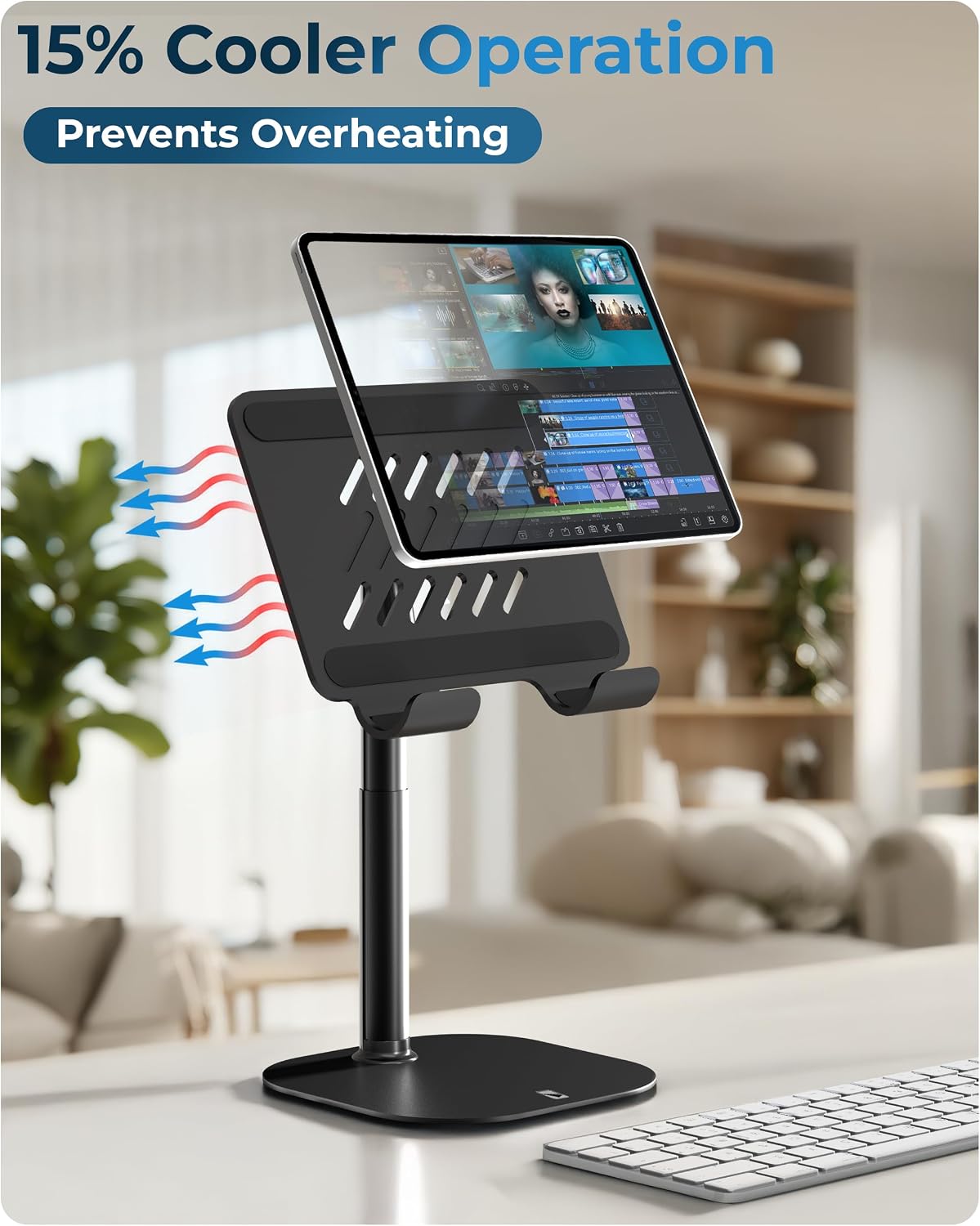 TabHolder Tablet Holder, iPad Stand for Desk, Portable Monitor Stand