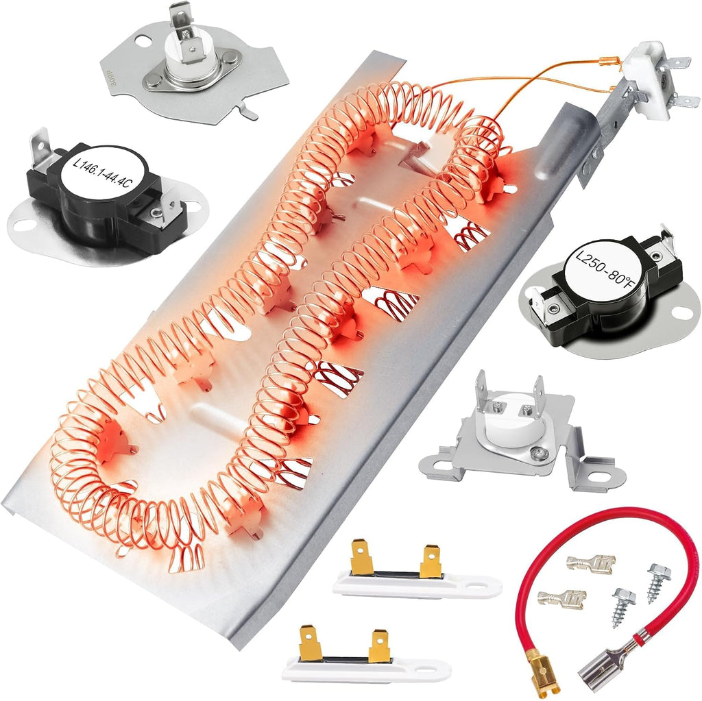 MED6230HW3 MED5630HW2 MED6230HC2 MED6230HC3 Dryer Heating Element Kit Fit for May-tag Epic z bravos MED7230HW1 MED7230HW0 MED7230HC0 MED7230HC2 MED9700SQ0 MED9700SB0 MED9600SQ0 MED9800TQ0 MED7230HW2