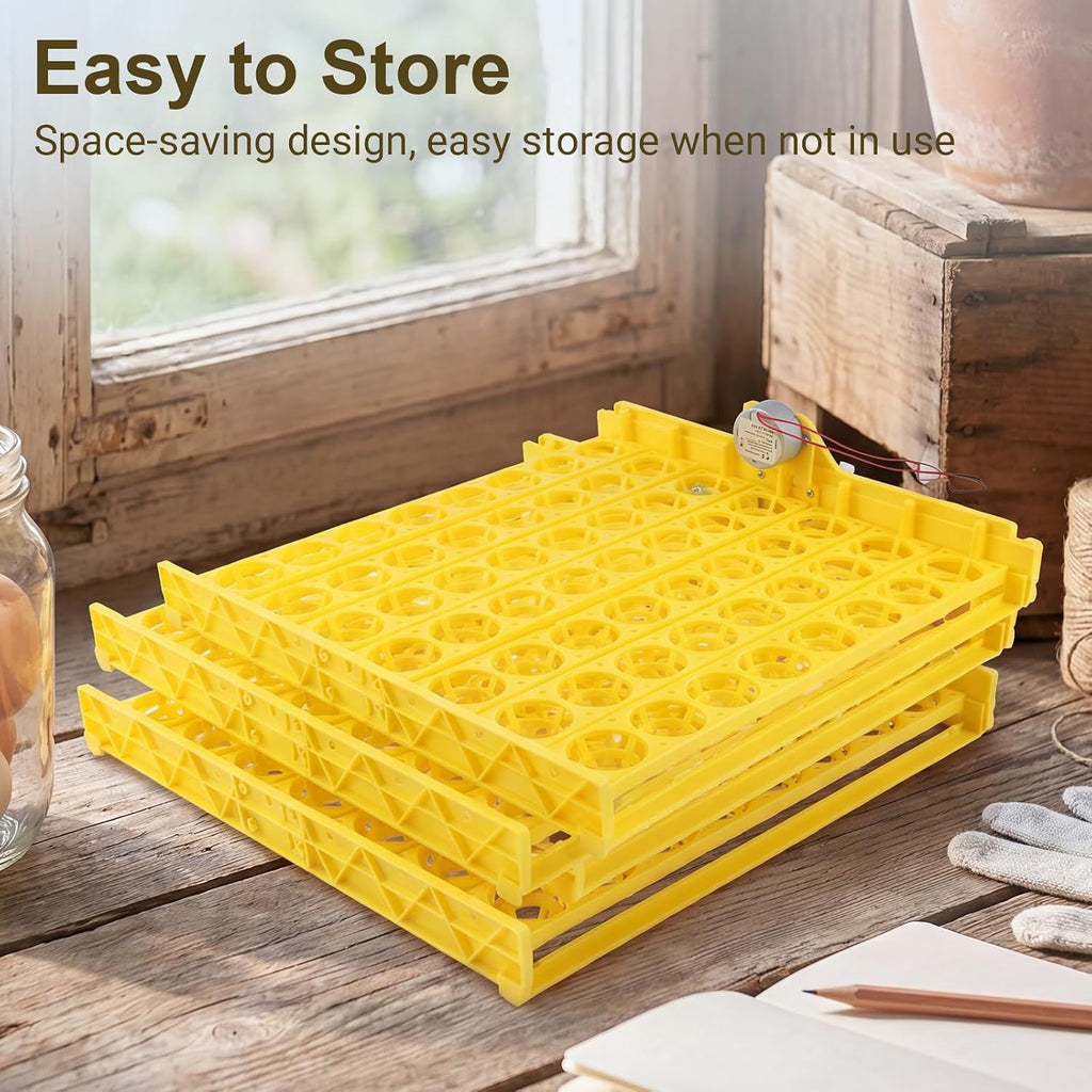 56 Eggs Automatic Incubator Turner Tray, 110V Motorized Device