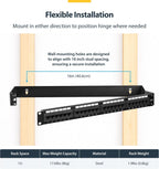 StarTech 1U Hinged Wall-Mount Patch Panel Rack, 6in, 17lb (WALLMOUNTH1)