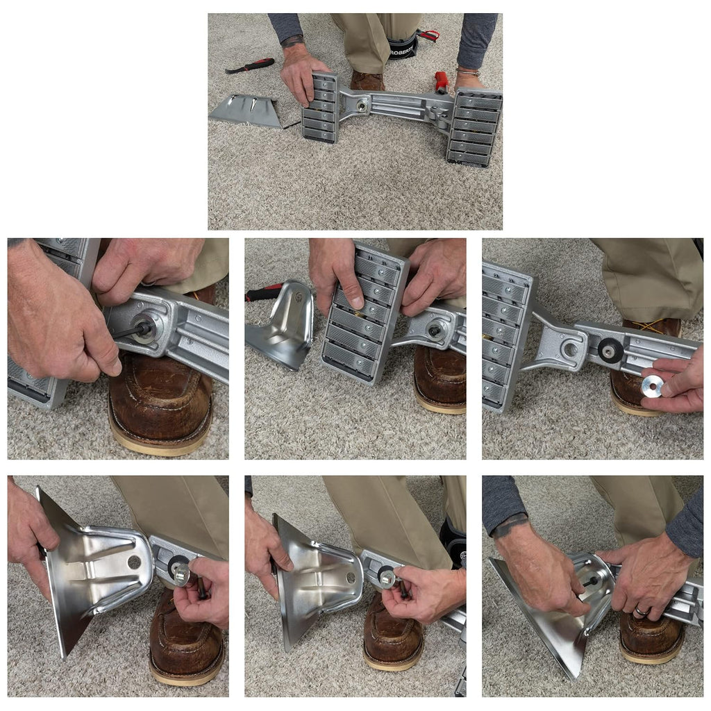 ROBERTS 10-128 Locking Handle Mini Carpet Stretcher for Pattern Matching and Seam Repair