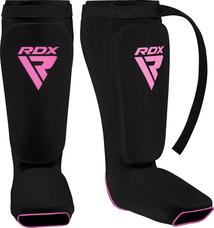 Shin Guards Kickboxing Muay Thai, SATRA Approved, MMA Leg Instep Protection Pads, Sparring Training Martial Arts