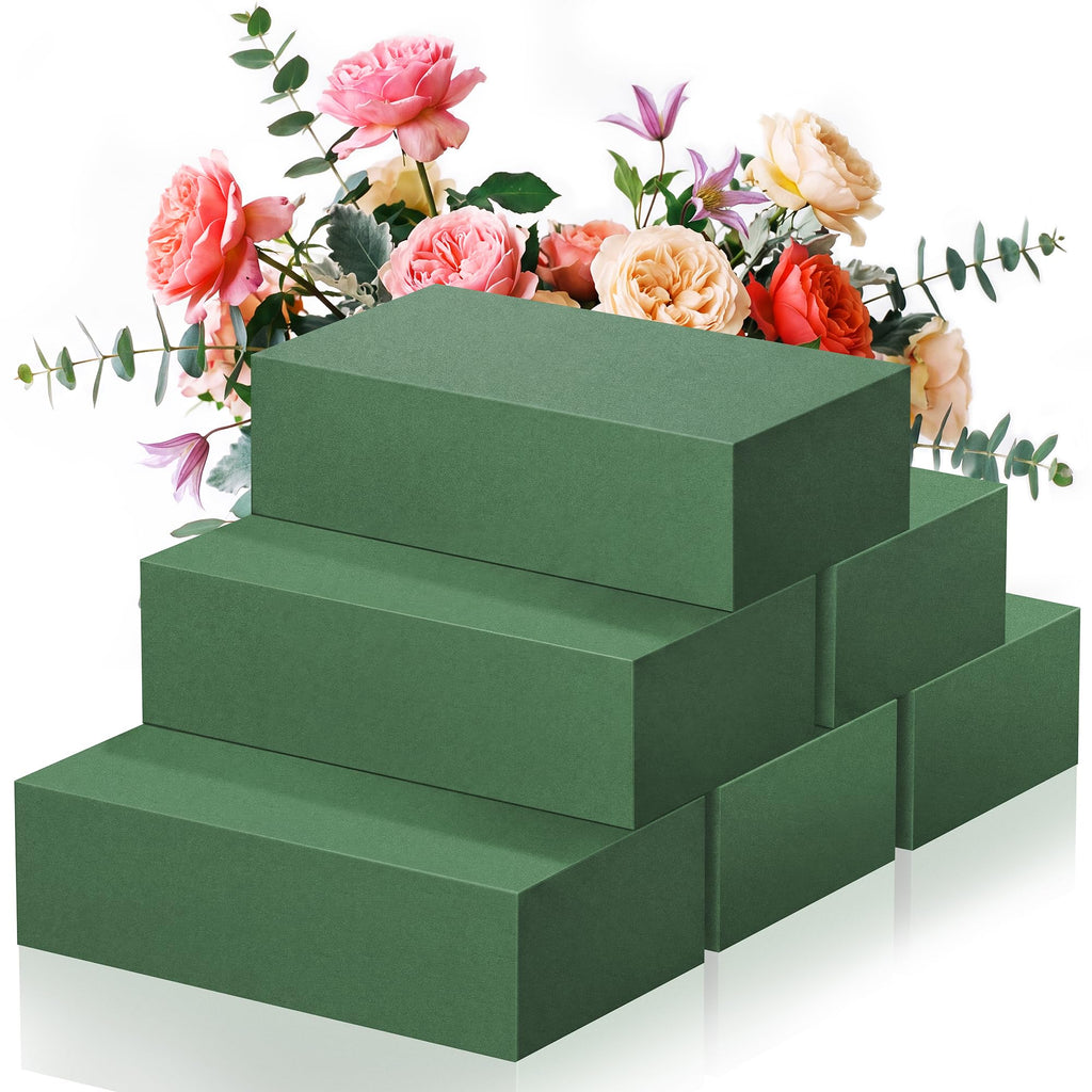 6 Pack Floral Foam Blocks, 5.5"x3.1"x1.6"