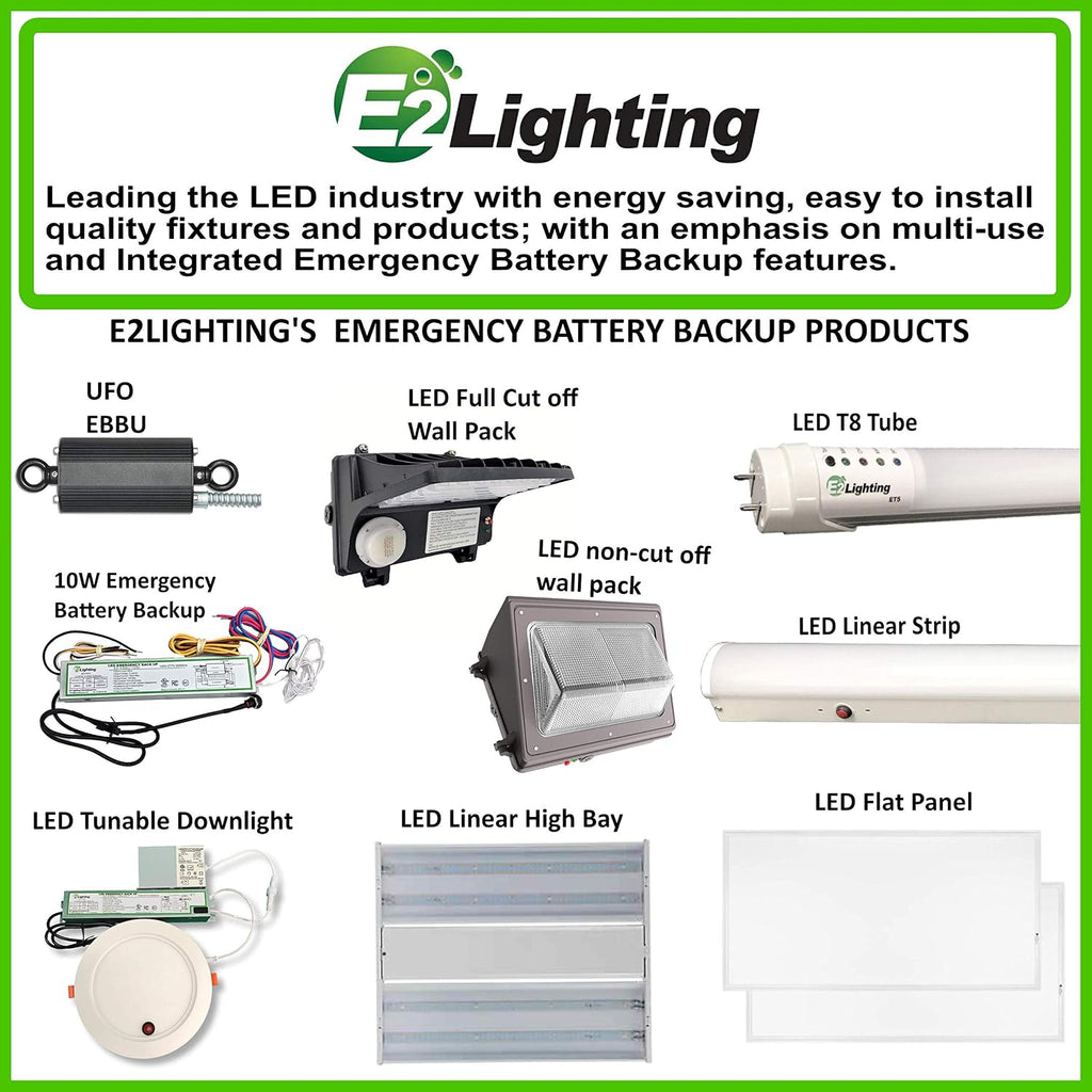 E2 LIGHTING LED 2X4 Troffer-Slim, 4000K, 2-Pack