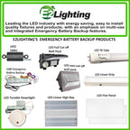 E2 LIGHTING LED 2X4 Troffer-Slim, 4000K, 2-Pack