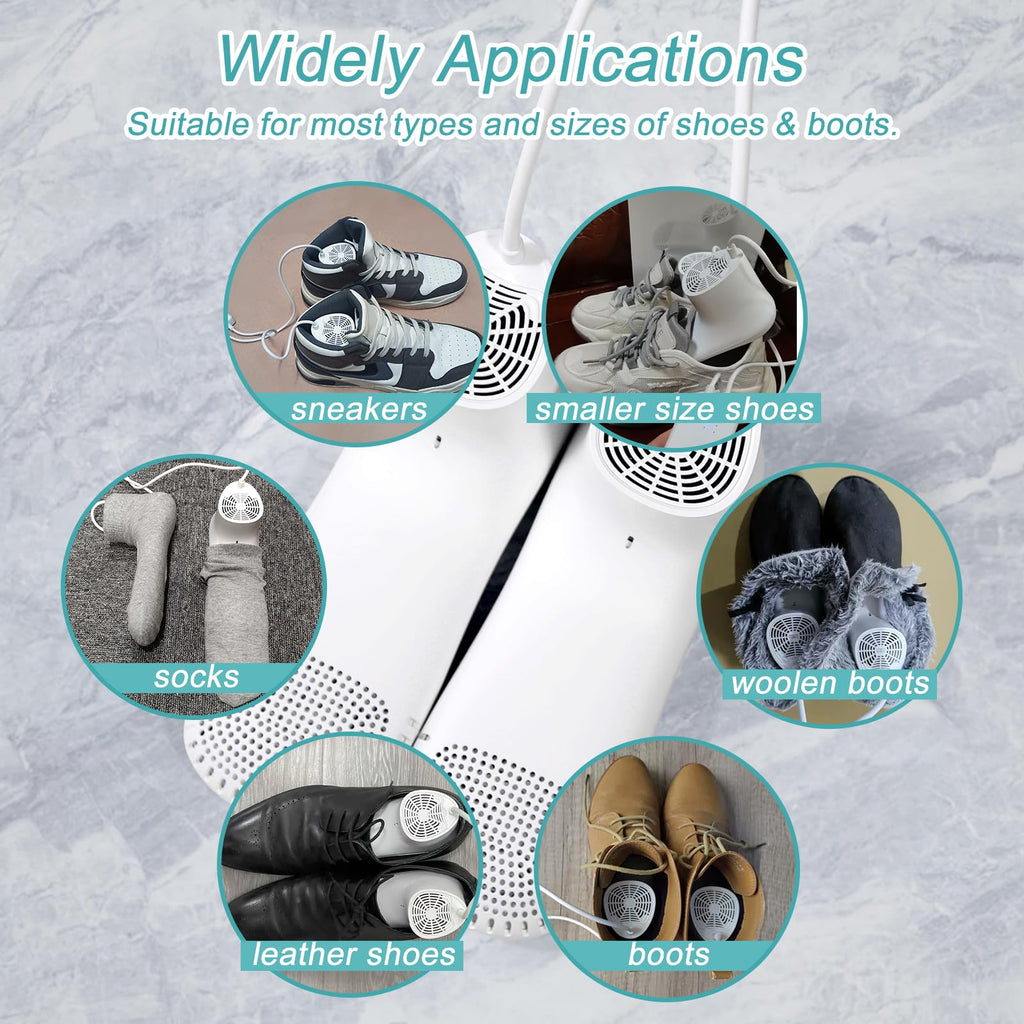 Shoe Dryer and Deodorizer Boot Dryer Portable with Timer
