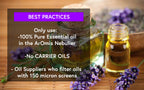 ArOmis Premium Glass Essential Oils Nebulizer - Waterless Diffuser for Aromatherapy - Handmade Oil Diffuser, Wooden