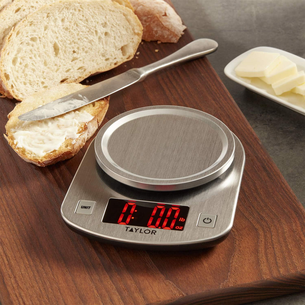 Digital Kitchen Scale with Stainless and LED - 11 lb Max Capacity
