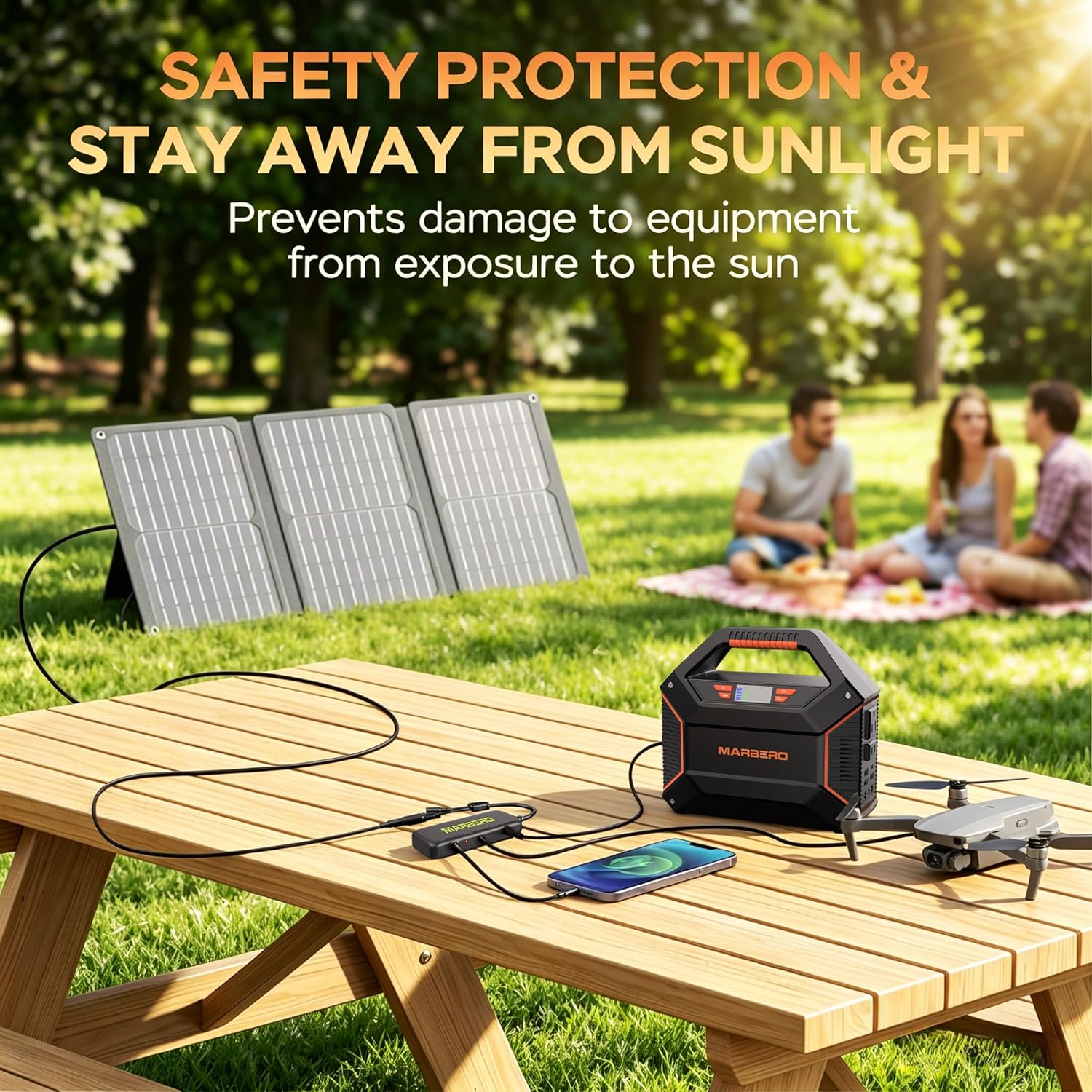 155Wh Solar Generator with Solar Panel Included 30W Portable Power Station 100W 150W Surge Multi-Output Solar Powered