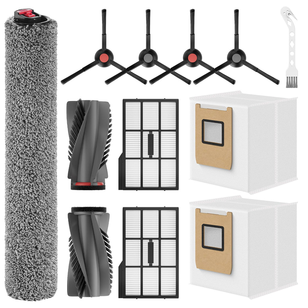Leemone 12 Pack Replacement Parts Kit for eufy E25 / E28 Omni Robot Vacuum