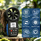 HoldPeak 866B Digital Anemometer, Handheld Wind Speed CFM Meter