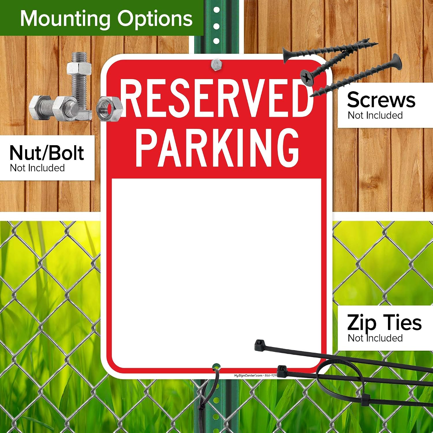 Reserved Parking Sign, Custom Parking Signs for Business, 10x14 Inches, Rust Free .040 Aluminum, Fade Resistant, Made