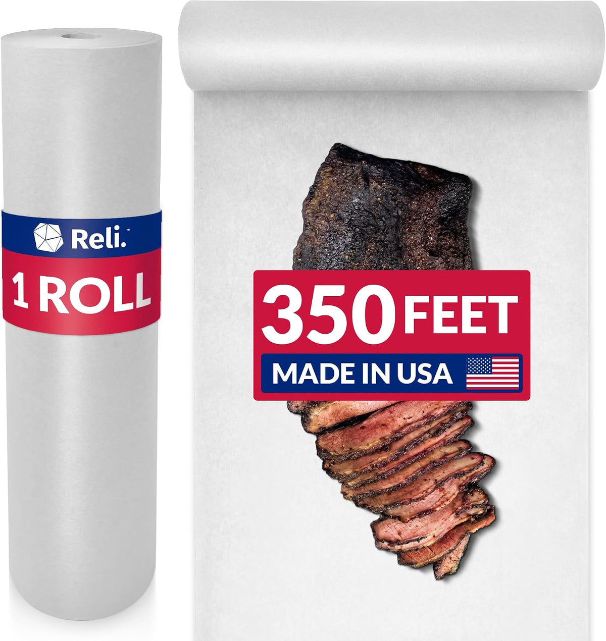 Butcher Paper Roll, 18 Inch x 350' (4200") White