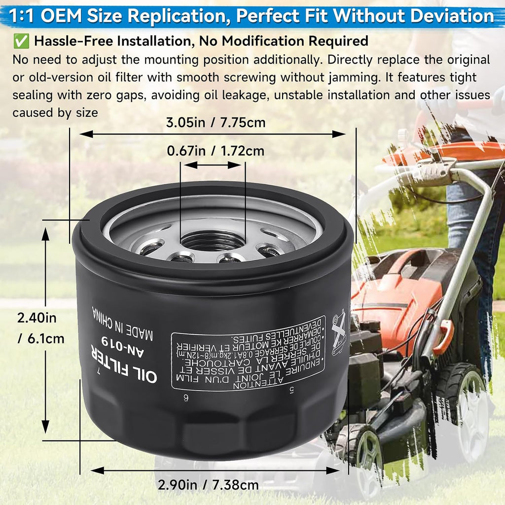 12 050 01 Oil Filter AM125424 for Kohler Engine Lawn Mower