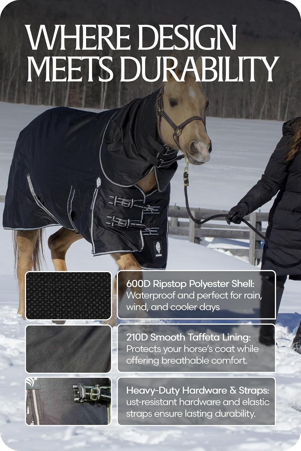 Norse Horse Blanket Waterproof, Dry, Lightweight Turnout Blanket