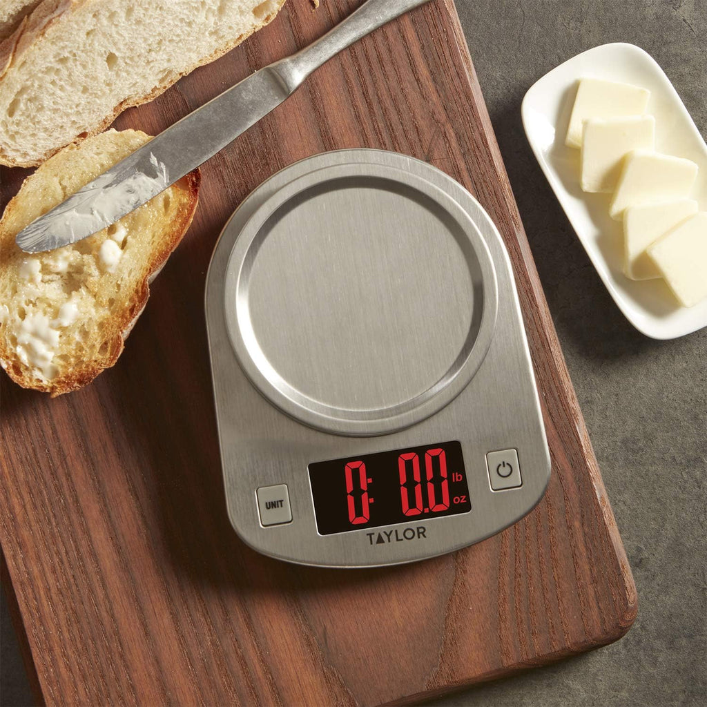 Digital Kitchen Scale with Stainless and LED - 11 lb Max Capacity