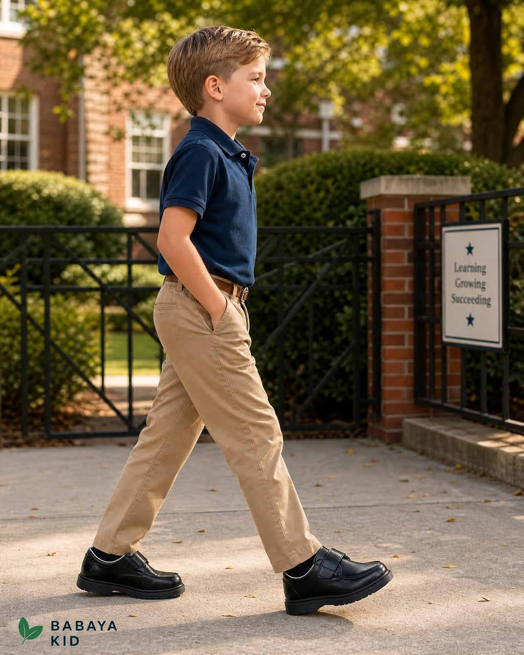 Boy's Oxford Dress Shoes School Uniform Shoes Black
