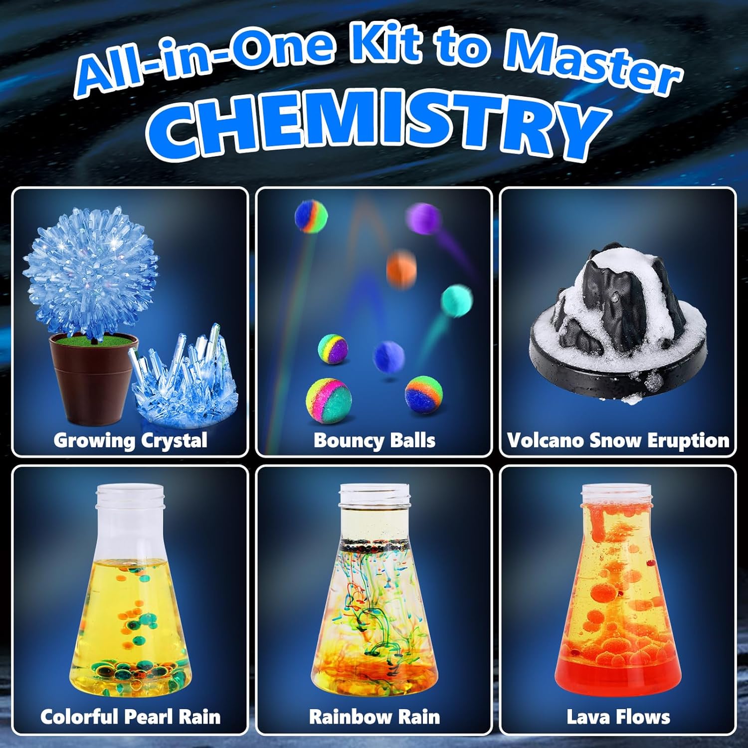250+ Science Experiments Kits for Kids, Chemistry Set | Volcano Scientist Kit, Boys Girls Toys Birthday Gifts Ideas