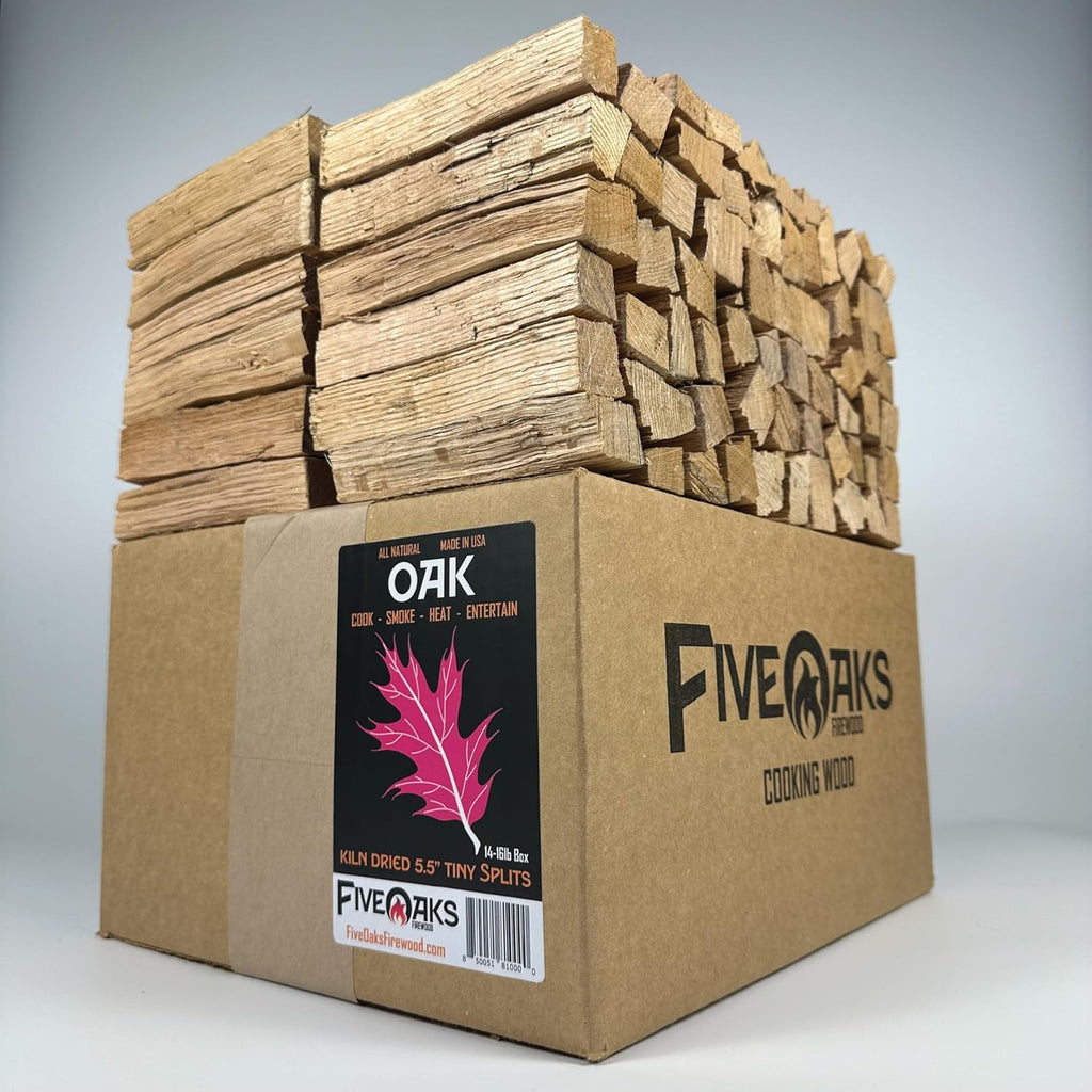 Kiln Dried Oak Pizza Oven Wood, Mini 5 Inch Cooking Wood for Ooni, Gozney, Bertello Pizza Ovens, Solo Stove & More