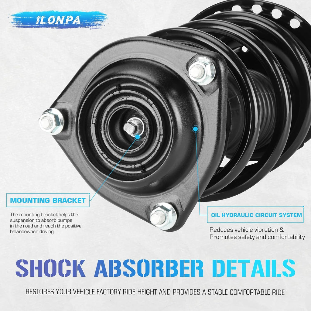 Front Struts & Sway Bar Links for 2011-2016 Hyundai Elantra Only [ Sedan ]