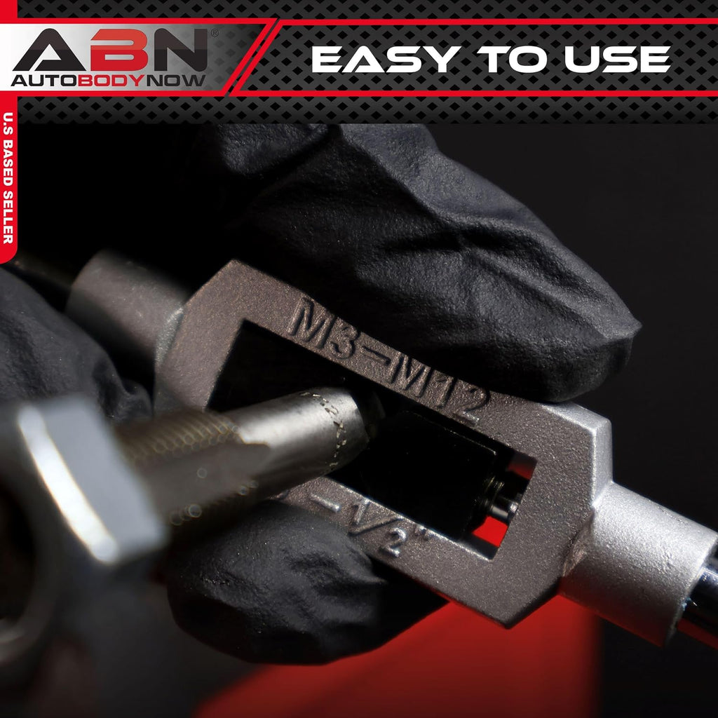ABN Large Tap and Die Set Standard - 110 Piece Bolt and Pipe SAE Tap Sets for Threading
