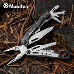Lightweight Multitool Pliers, 11 in 1 Suspension Multi-Plier with Carabiner, Stainless Steel Portable Pocket Keychain